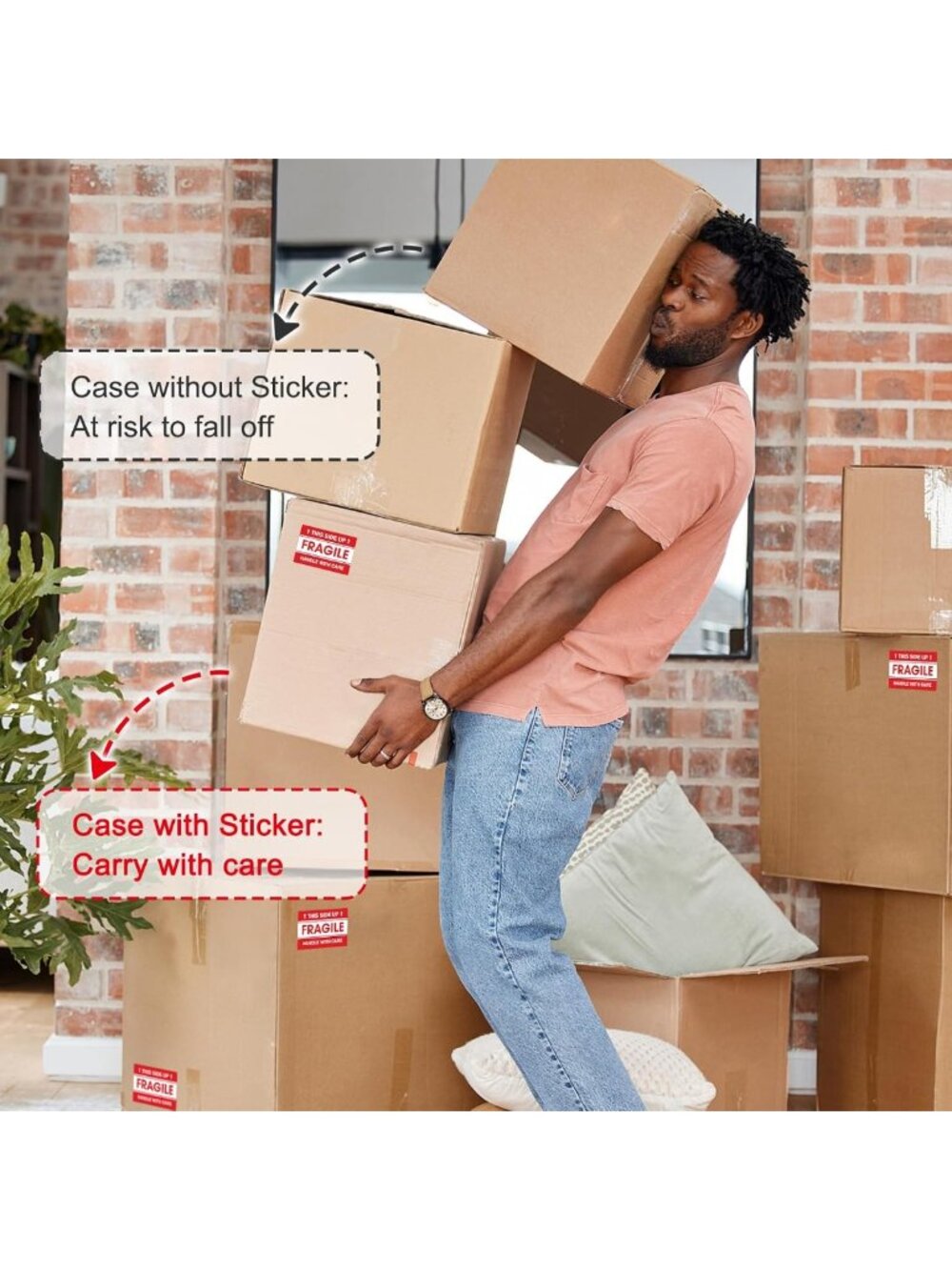 Fragile Shipping Stickers - 5000 Pack, 2"x3" Labels for Moving & Packing - Picture 6 of 6